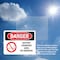 Signmission Battery Charging Area No Smoking Danger Sign, Plastic, 10in W x 7in L, 2PK OS-2PACK-DS-P-710-L-1040 - alternate 4